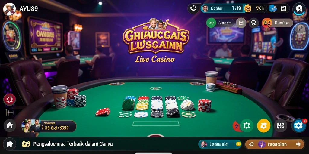 Tampilan gameplay AYU89 yang menegangkan dan mengasyikkan dalam Live Casino.