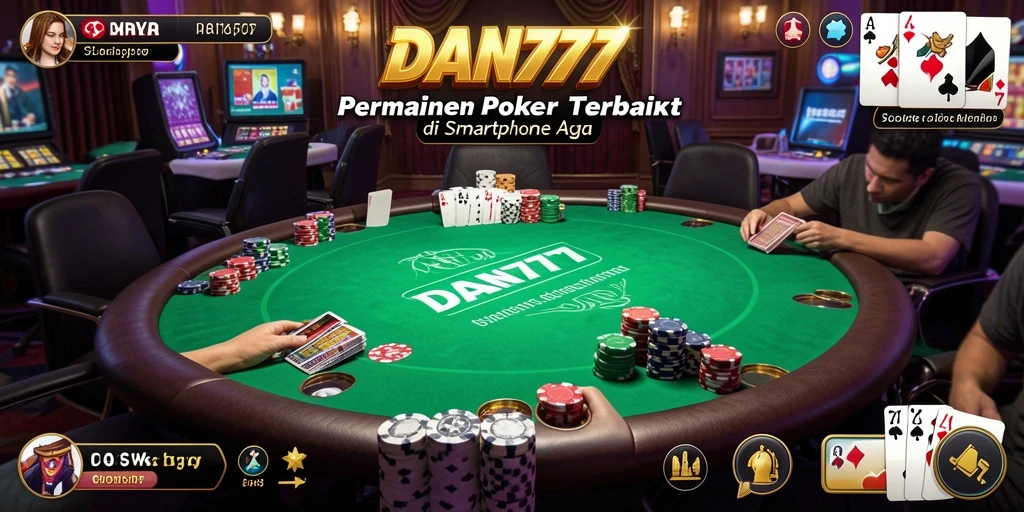 Screenshot gameplay poker yang mendebarkan di DAN777.