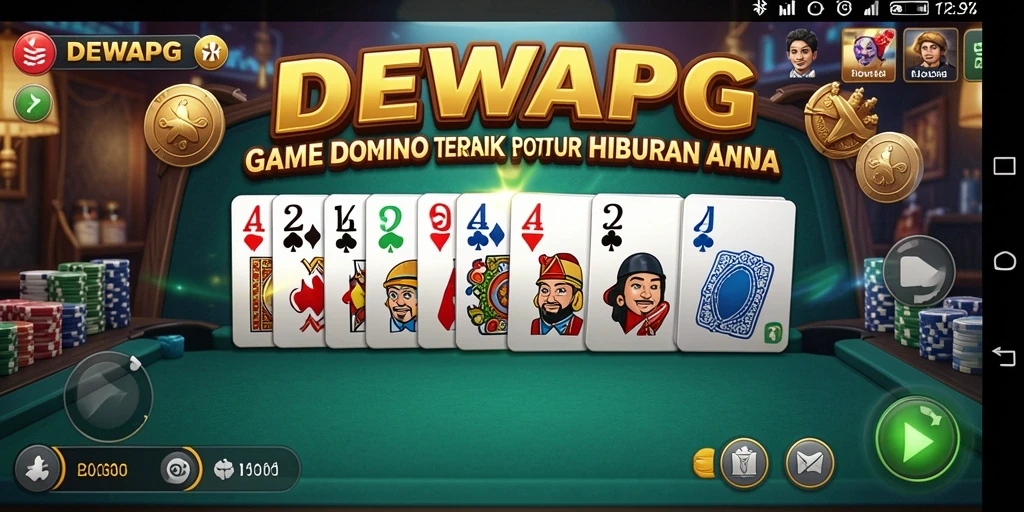 Screenshot memperlihatkan permainan Domino yang seru dan interaktif.