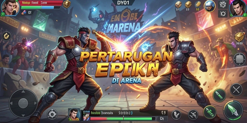 Gameplay DY01 yang mendebarkan dalam pertarungan Fighting.
