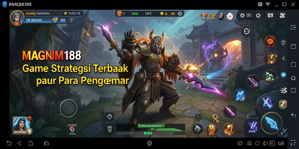 Tangkapan layar gameplay MAGNUM188 menunjukkan aksi strategi yang menegangkan.