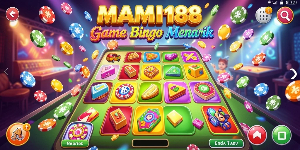 Screenshot gameplay MAMI188 menampilkan keseruan bermain Bingo.