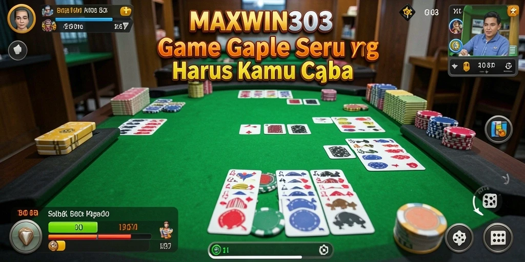 Tampilan gameplay Gaple yang seru dan interaktif.