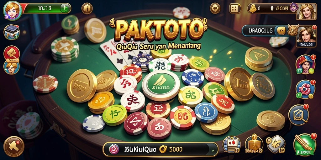 Screenshot PAKTOTO menampilkan gameplay seru QiuQiu.