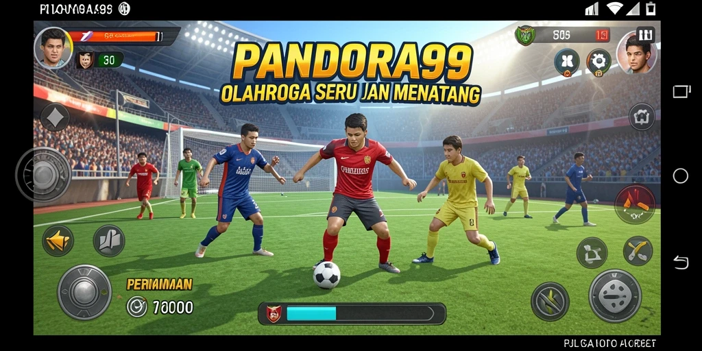 Tampilan menarik dari gameplay olahraga di PANDORA99.