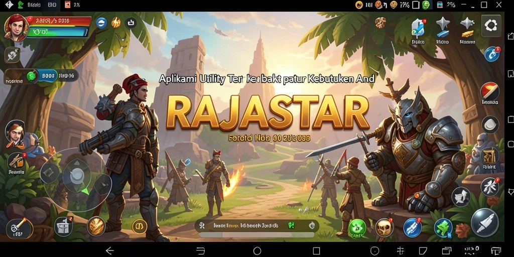Tampilan antarmuka RAJASTAR yang intuitif dan mudah digunakan.