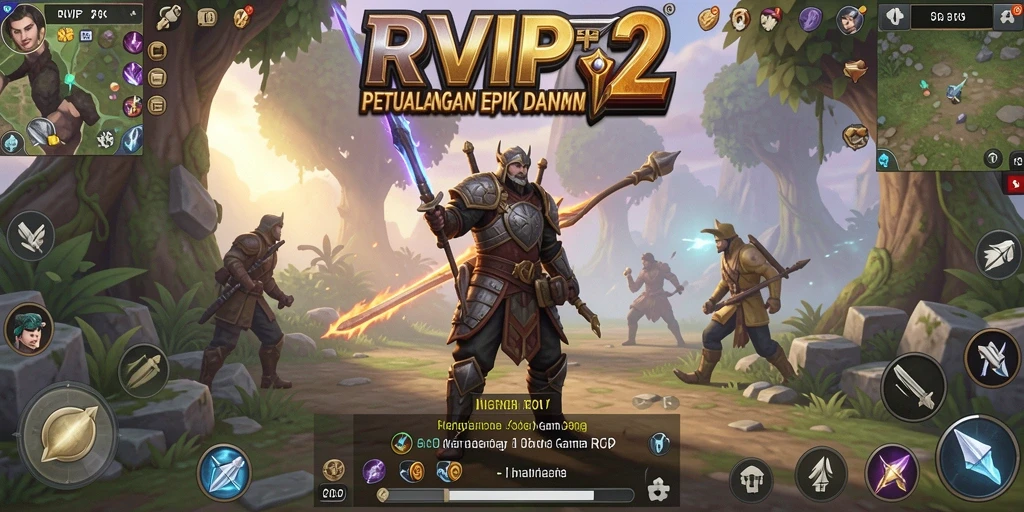 Tangkapan layar menampilkan pertarungan epik dalam <strong>RVIP2</strong>.
