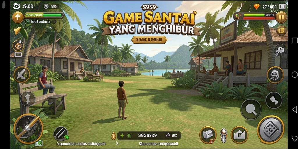 Tampilan gameplay S9S9 yang ceria dan penuh tantangan.