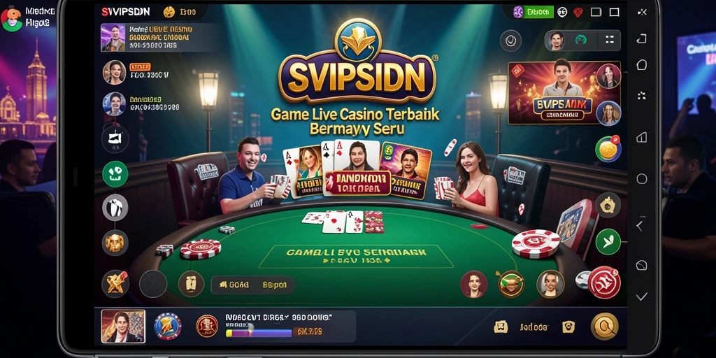 Tampilan gameplay SVIPSIDN yang seru dan interaktif di Live Casino.