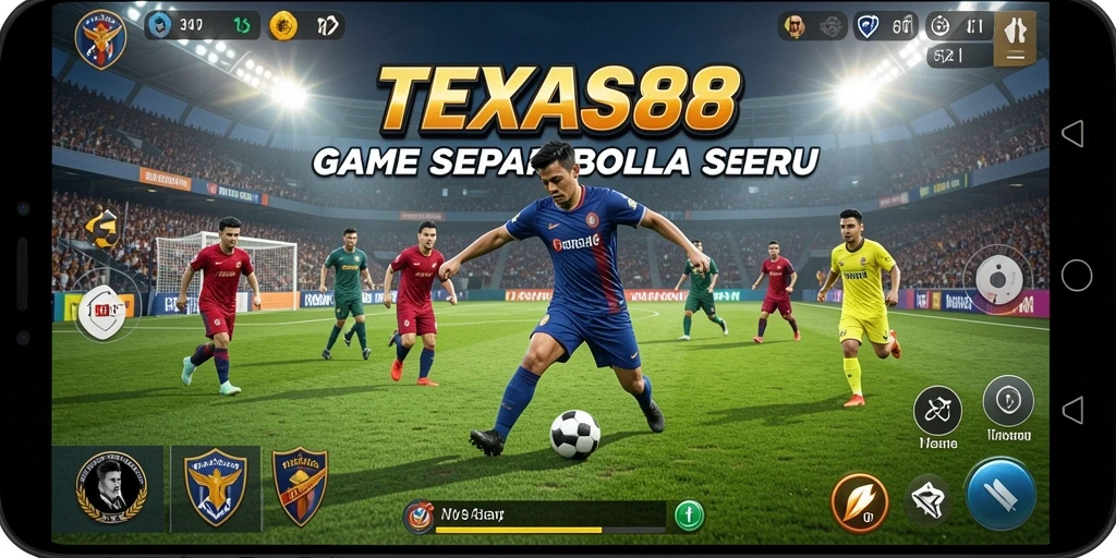 Tampilan menarik gameplay sepak bola di TEXAS88