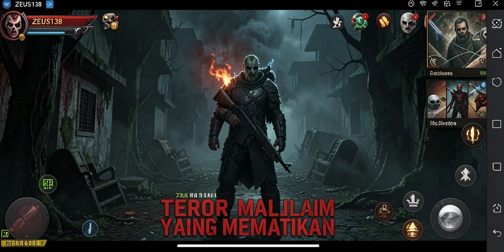 Tampilan gameplay yang menegangkan dari ZEUS138 dengan suasana Horror yang mendalam.